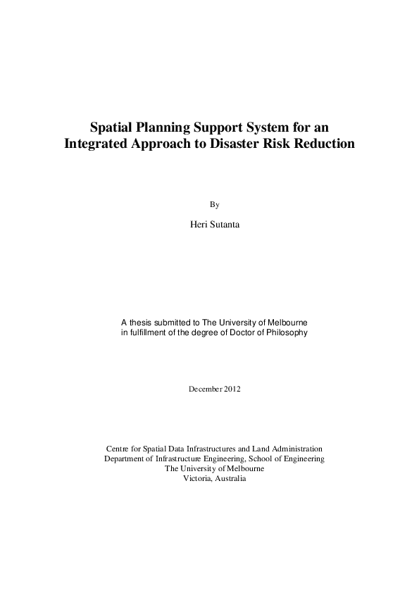 (PDF) Spatial planning support system for an integrated approach to ...