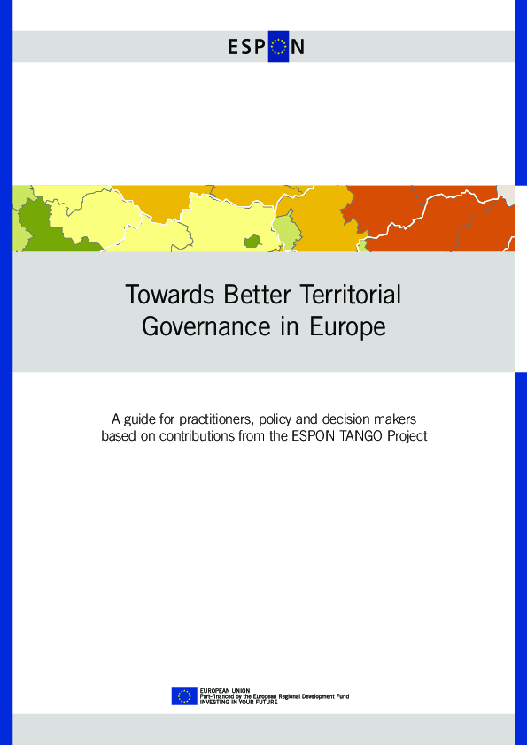 (PDF) Towards Better Territorial Governance in Europe