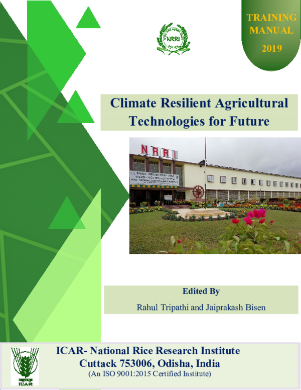 (PDF) Climate Resilient Agricultural Technologies for Future
