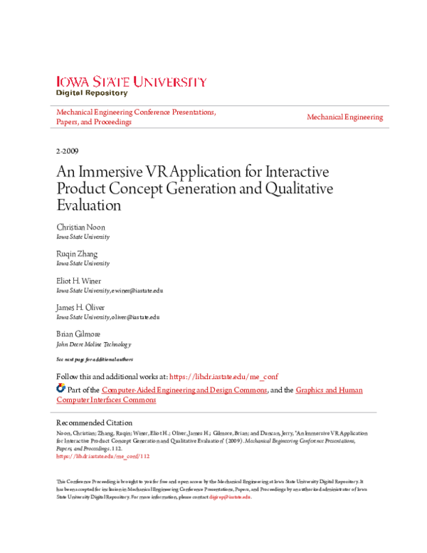 (PDF) An Immersive VR Application for Interactive Product Concept ...