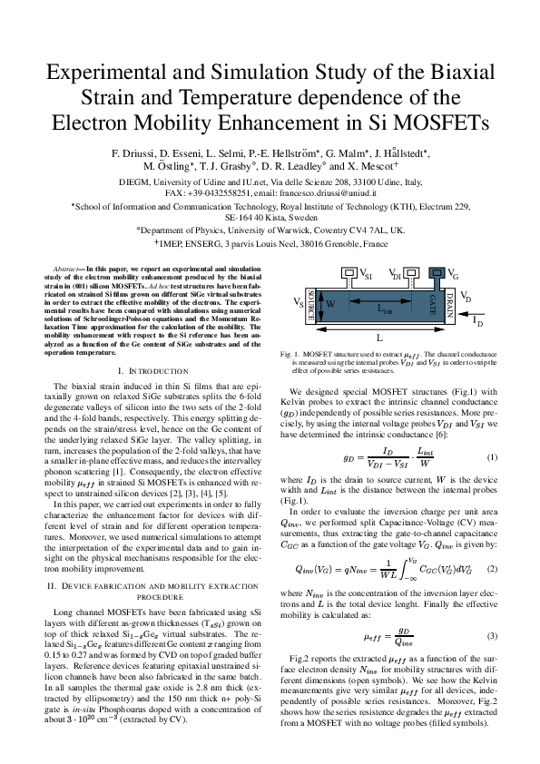 (PDF) Experimental and Simulation Study of the Biaxial Strain and ...