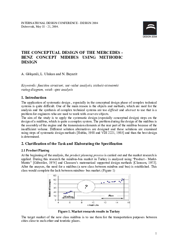 (PDF) The Conceptual Design of the Mercedes - Benz Concept Midibus ...