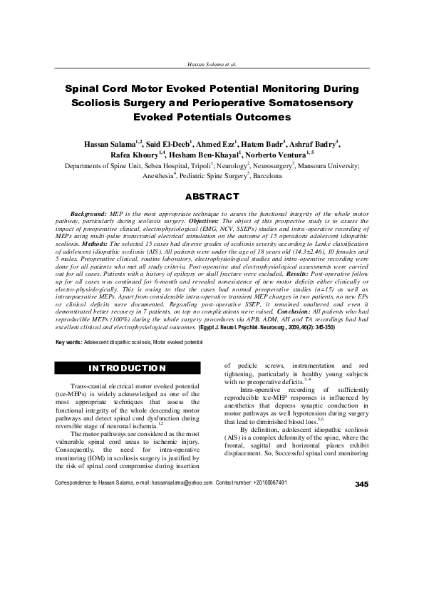(PDF) PO31-FR-15 Spinal cord motor evoked potential monitoring during ...