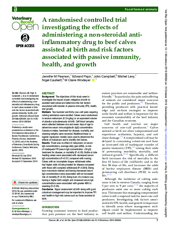 (PDF) A randomised controlled trial investigating the effects of ...