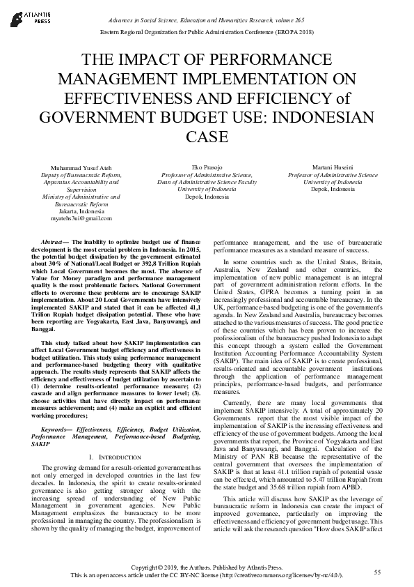 (PDF) The Impact of Performance Management Implementation on ...