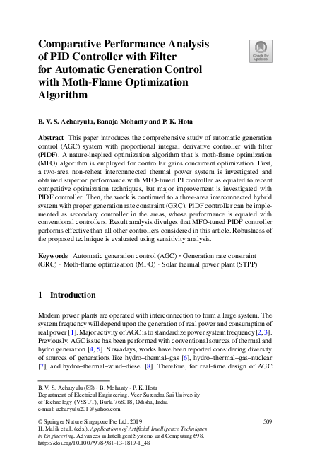 (PDF) Comparative Performance Analysis of PID Controller with Filter ...