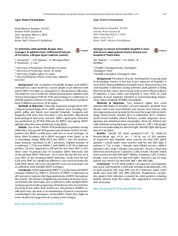 (PDF) Co-infections with multiple dengue virus serotypes in patients ...