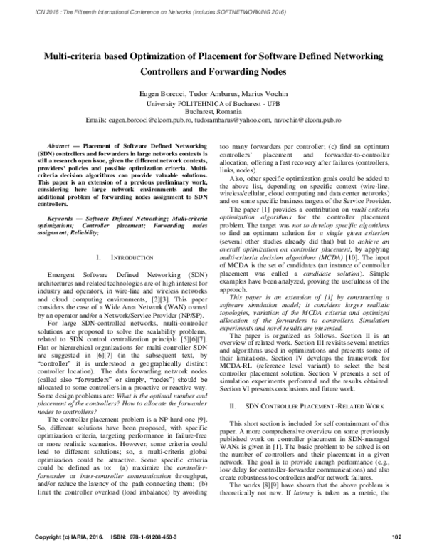 (PDF) Multi-criteria based Optimization of Placement for Software ...