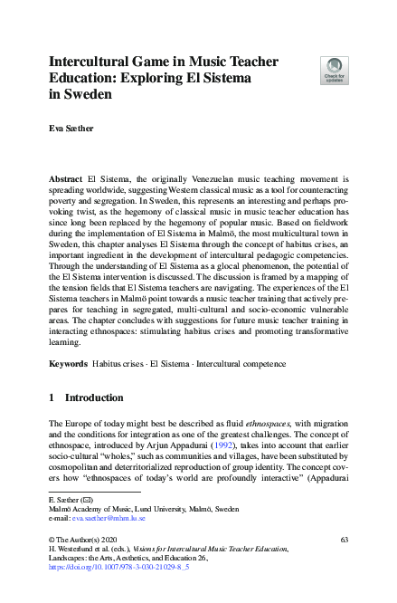 (PDF) Intercultural Game in Music Teacher Education: Exploring El ...