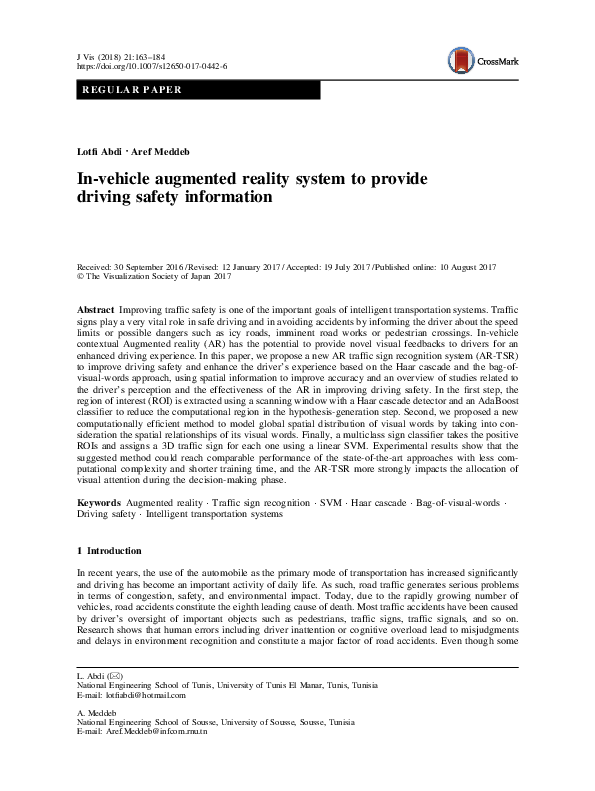 (PDF) In-vehicle augmented reality system to provide driving safety ...