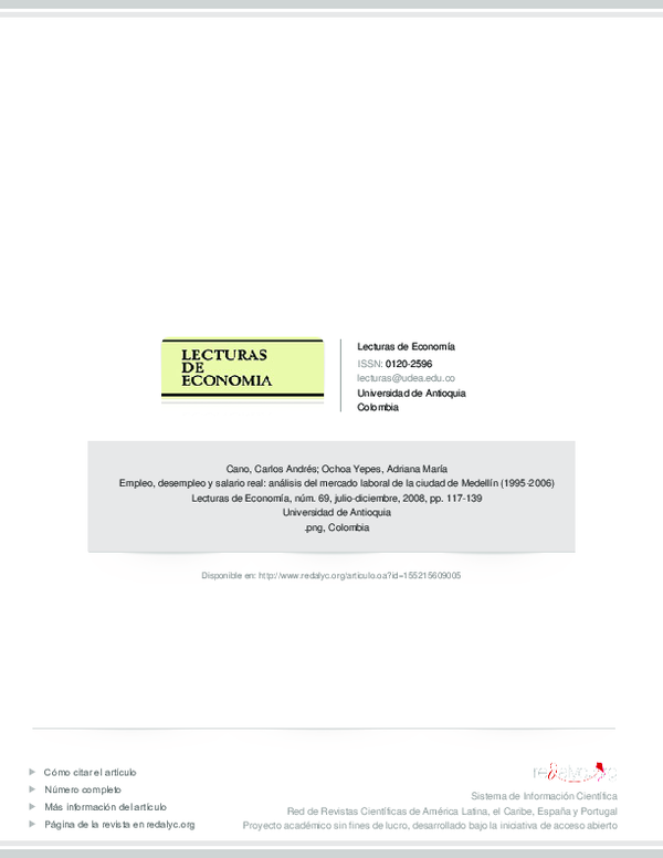  PDF Empleo Desempleo Y Salario Real An lisis Del Mercado Laboral De 