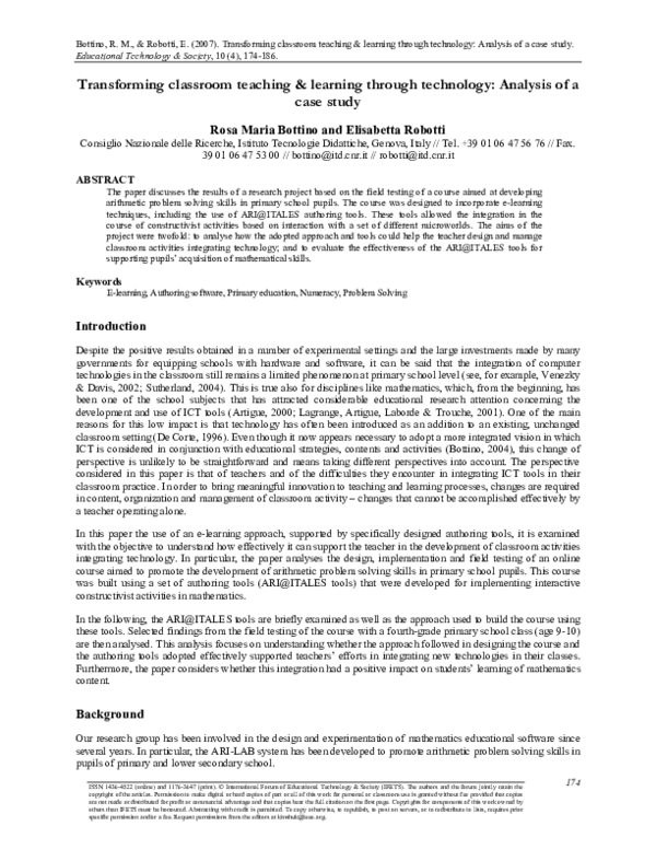 (PDF) Transforming Classroom Teaching & Learning through Technology ...