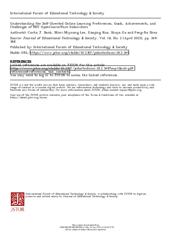 (PDF) Understanding the Self-Directed Online Learning Preferences ...