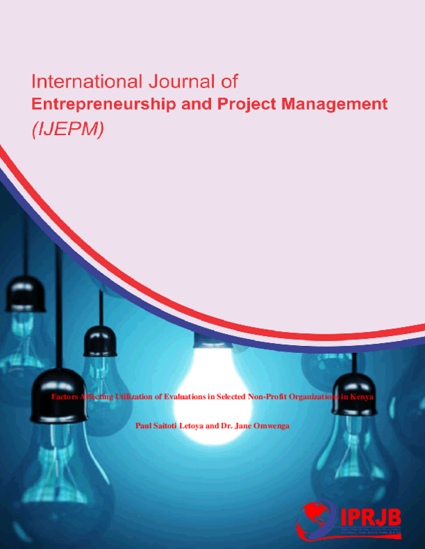  PDF Factors Affecting Utilization Of Evaluations In Selected Non Profit Organizations In Kenya 