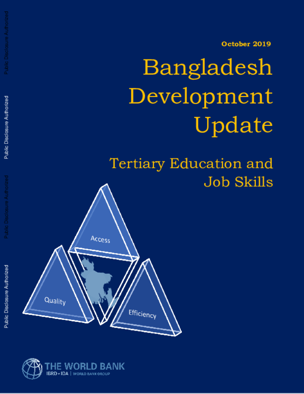 (PDF) Bangladesh Development Update : Tertiary Education and Job Skills