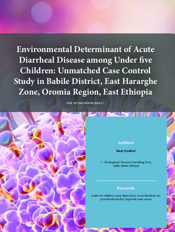 (PDF) Environmental Determinant of Acute Diarrheal Disease among Under ...