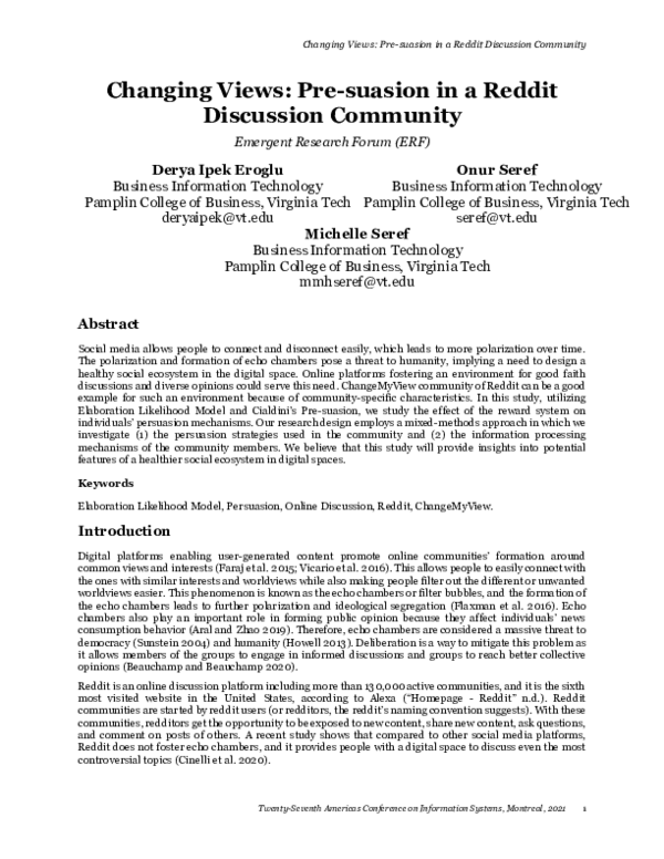 Reddit Com Research Papers Academia Edu