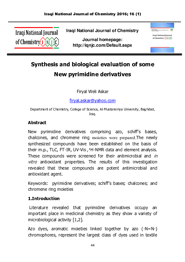 (PDF) Synthesis and biological evaluation of some new triazolo[1,5-a ...
