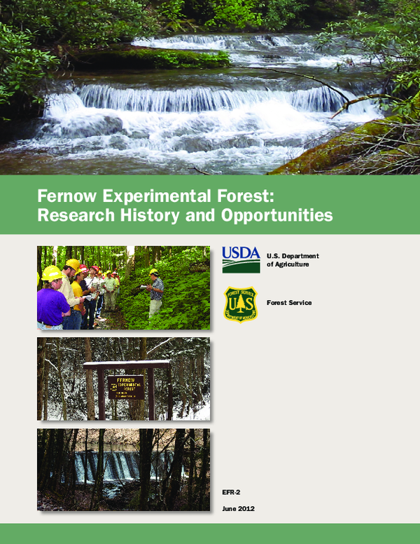 (PDF) Fernow Experimental Forest Research History and Opportunities