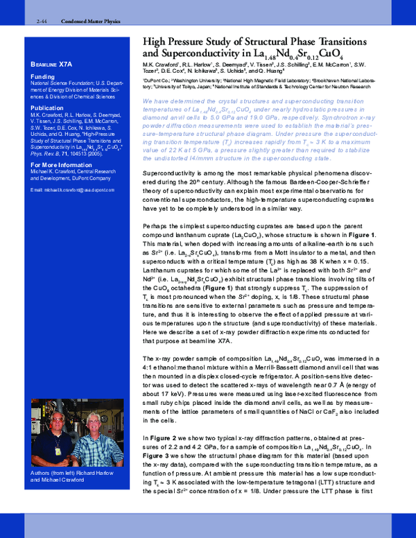 (PDF) High-pressure study of structural phase transitions and ...