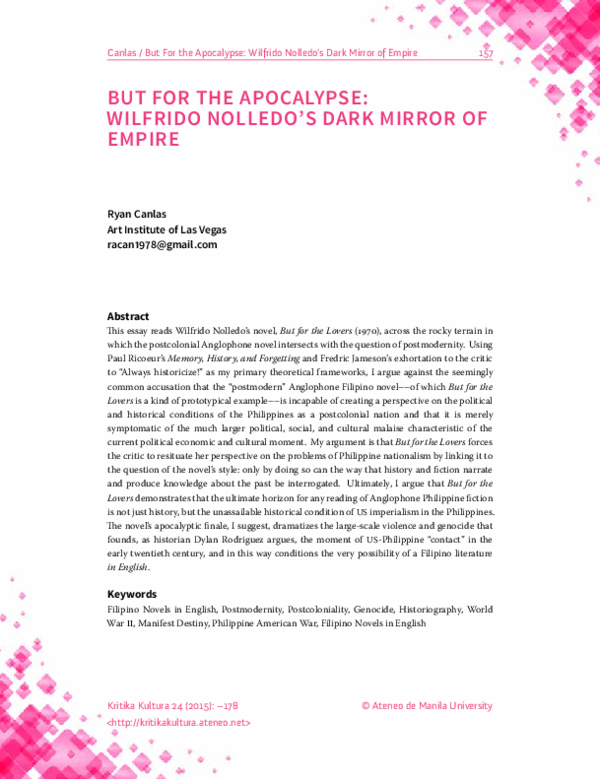 (PDF) The Catholic Church in the Philippine Public Sphere