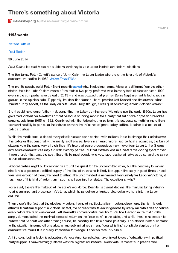 (PDF) There's something about Victoria