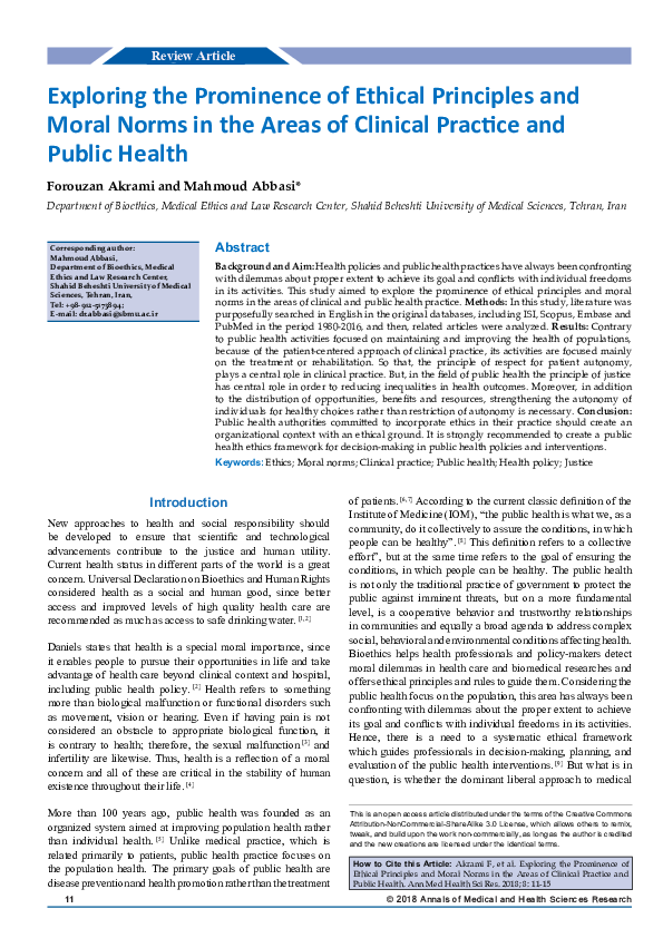 (PDF) Exploring the Prominence of Ethical Principles and Moral Norms in ...