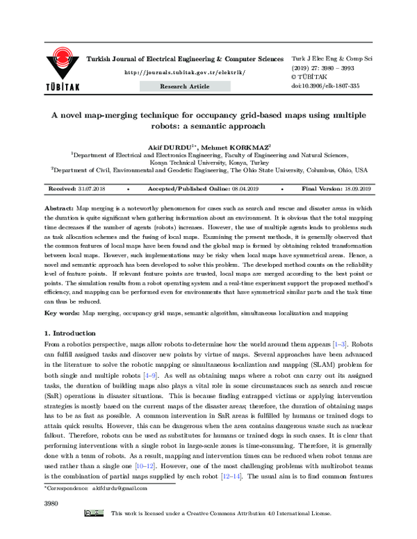 Pdf A Novel Map Merging Technique For Occupancy Grid Based Maps Using