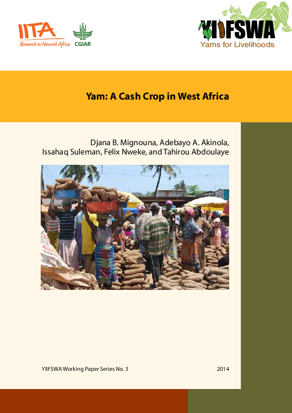 (PDF) Yam: A Cash Crop in West Africa