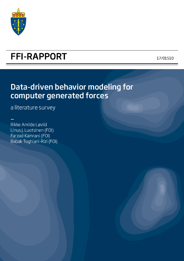 (PDF) Data-driven behavior modeling for computer generated forces a ...
