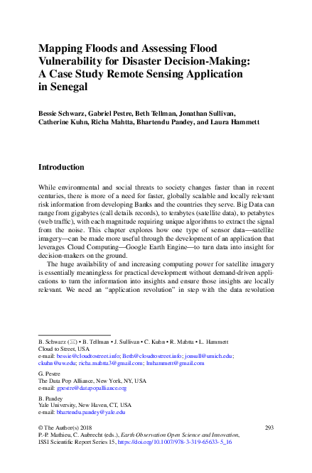 (PDF) Mapping Floods and Assessing Flood Vulnerability for Disaster ...