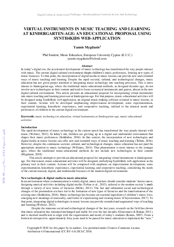 (PDF) Virtual Instruments in Music Teaching and Learning at ...