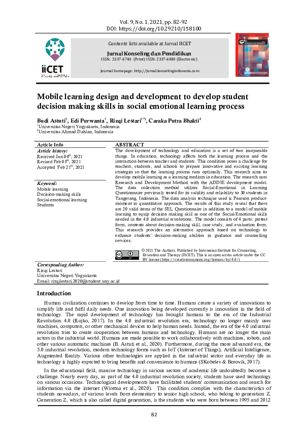 (PDF) Mobile learning design and development to develop student ...