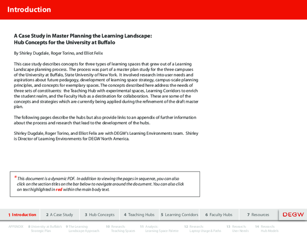 (PDF) A Case Study in Master Planning the Learning Landscape Hub ...