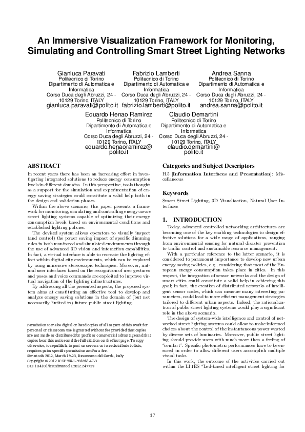 (PDF) An Immersive Visualization Framework for Monitoring, Simulating ...
