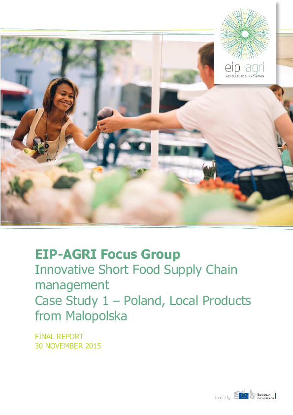  PDF Local Products From Malopolska Poland Case Study Of Innovative Short Food Chain 