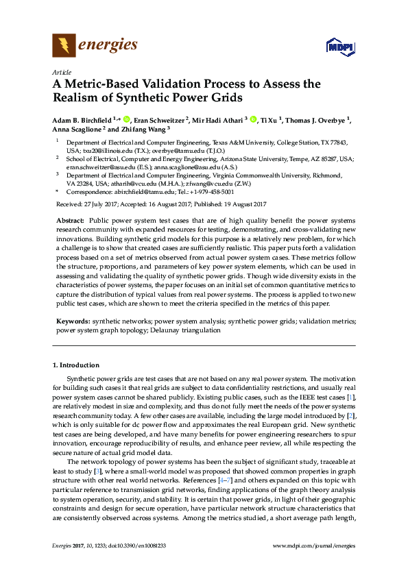 (PDF) A Metric-Based Validation Process to Assess the Realism of ...