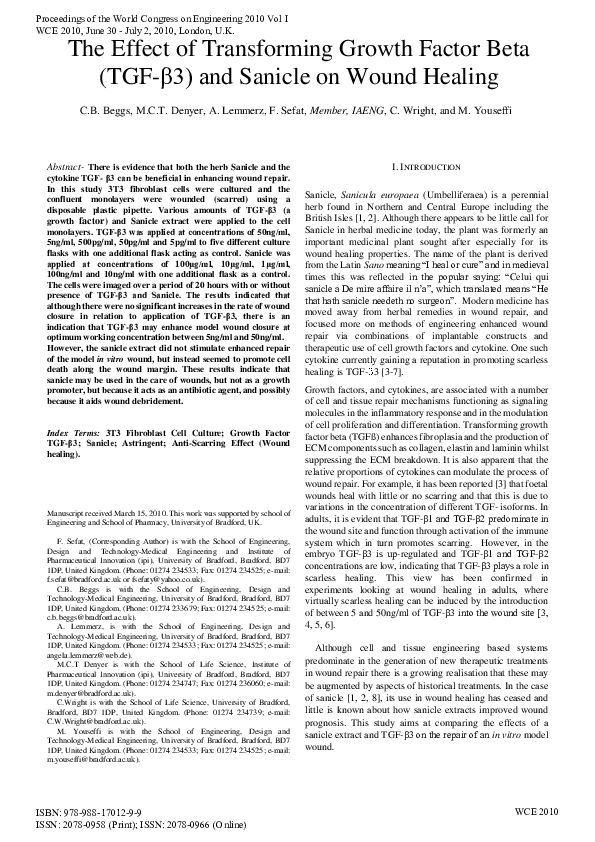 (PDF) The Effect of Transforming Growth Factor Beta ( TGF-β 3 ) and ...