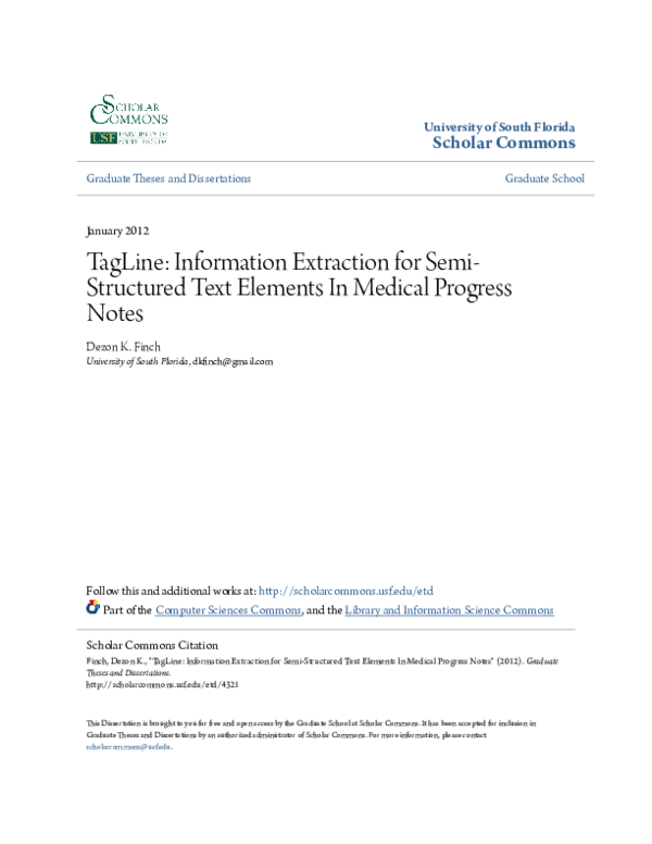 (PDF) TagLine: Information Extraction for Semi-Structured Text in ...