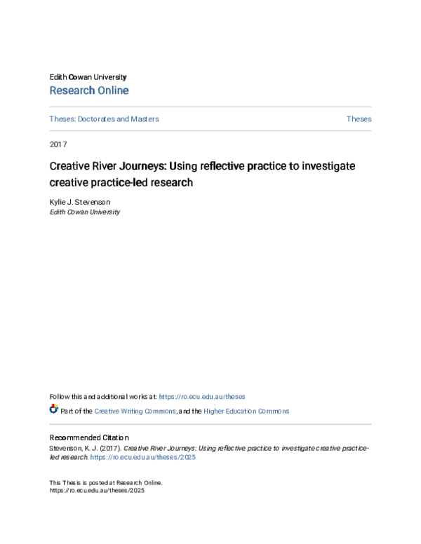 (PDF) Creative River Journeys: Using reflective practice to investigate ...