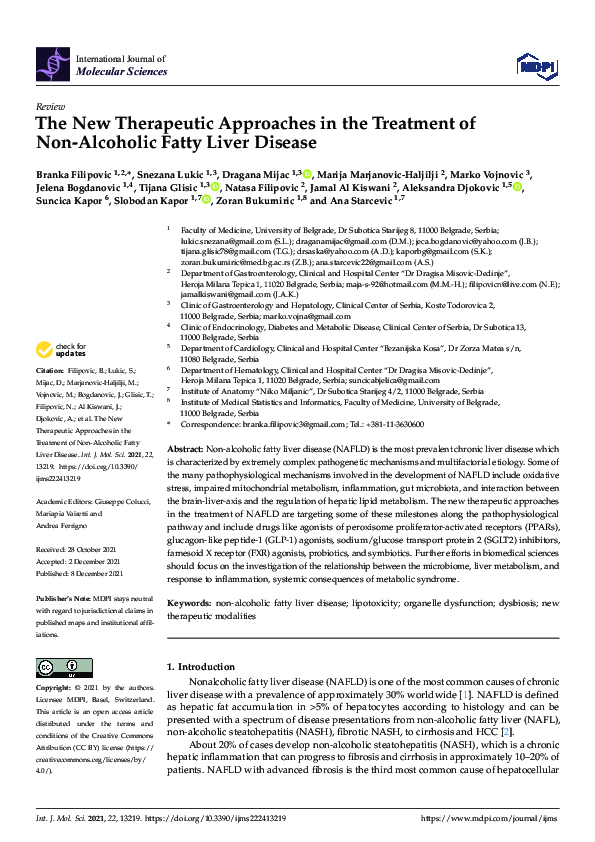(PDF) The New Therapeutic Approaches in the Treatment of Non-Alcoholic ...
