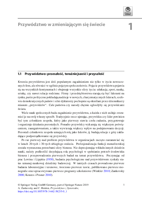 (PDF) Przywództwo w zmieniającym się świecie
