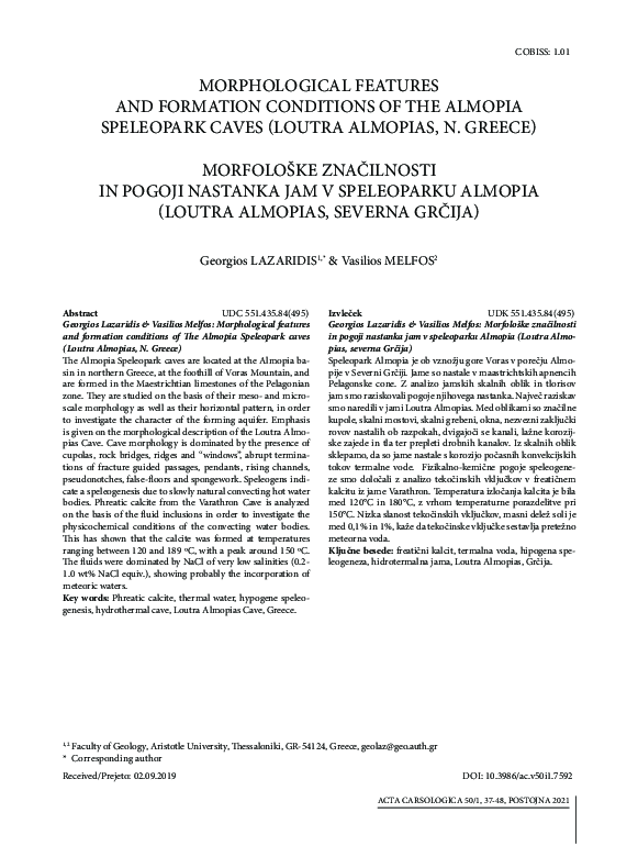 (PDF) Morphological features and formation conditions of The Almopia ...