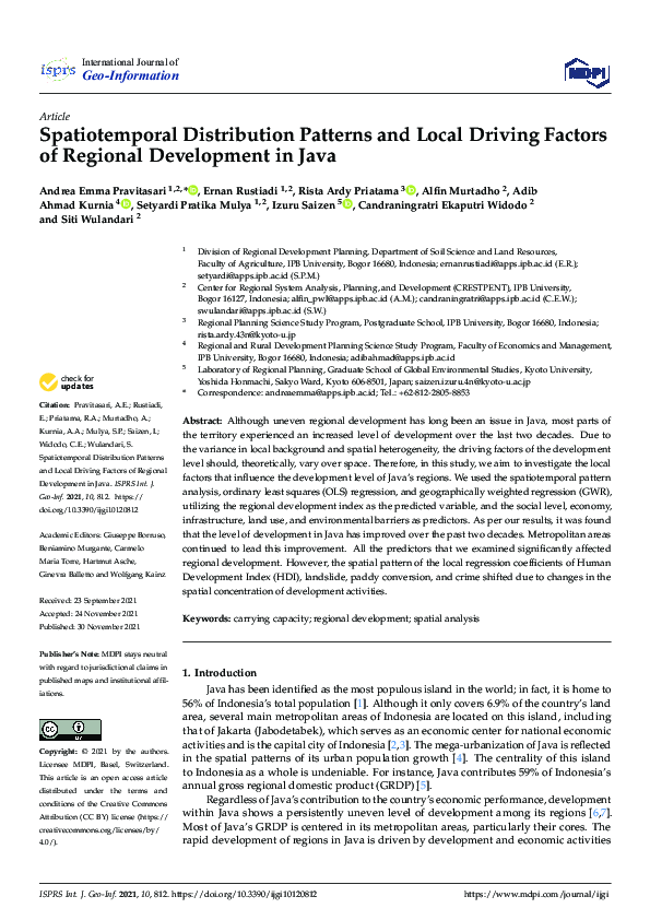 (PDF) Spatiotemporal Distribution Patterns and Local Driving Factors of ...