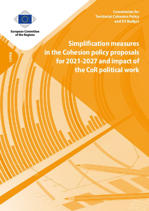 (PDF) Simplification measures in the Cohesion policy proposals for 2021 ...