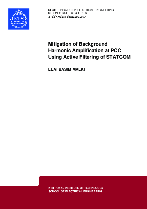 (PDF) Mitigation of Background Harmonic Amplification at PCC Using ...