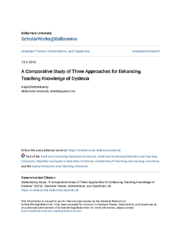 (PDF) A Comparative Study of Three Approaches for Enhancing Teaching ...