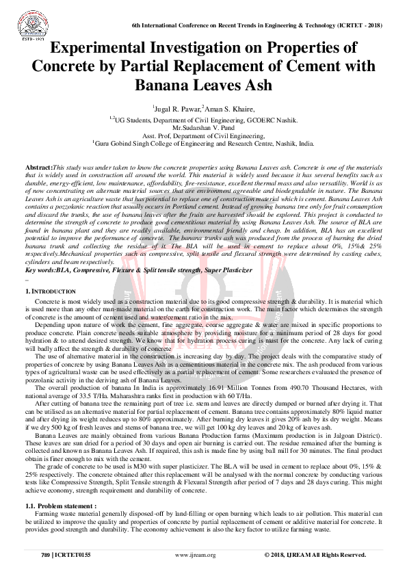 (PDF) Experimental Investigation on Properties of Concrete by Partial ...