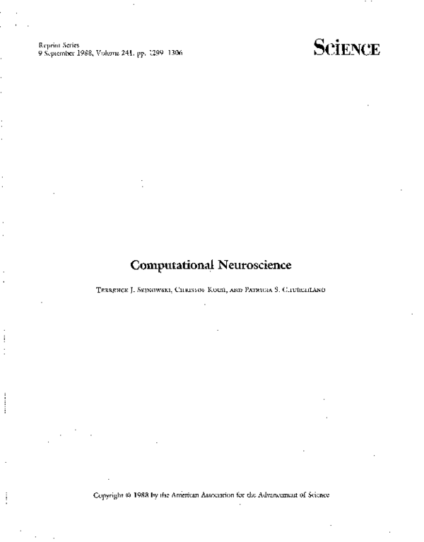 PDF) Computational neuroscience: realistic modeling for 
