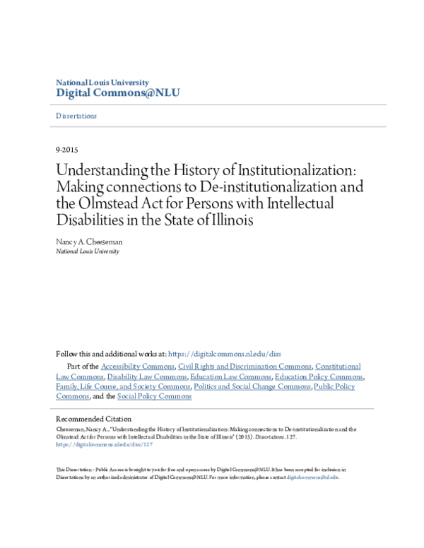 (PDF) Understanding the History of Institutionalization: Making ...